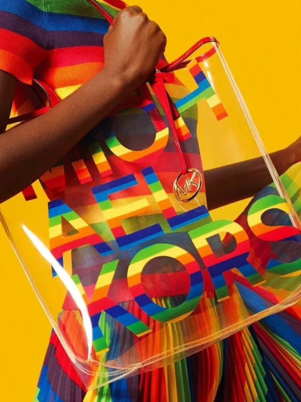 Michael Kors Pride Clear PVC Tote Bag - Picture 1 of 4